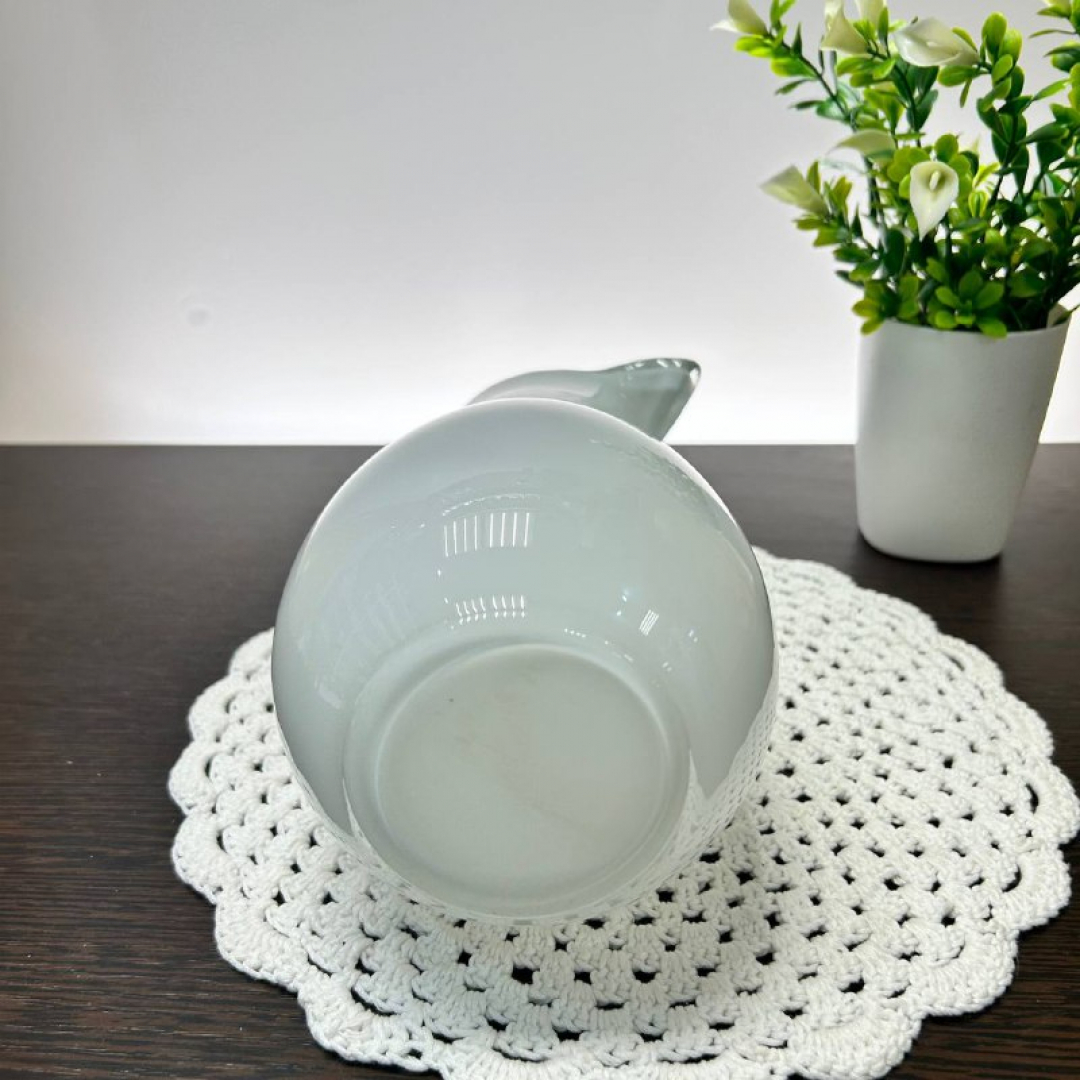 Кувшин для холодных напитков. Молочное и цветное стекло. Редкий!. Картинка 4